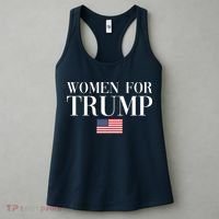 Women For Trump American Flag Women's Tank Top thumb 3
