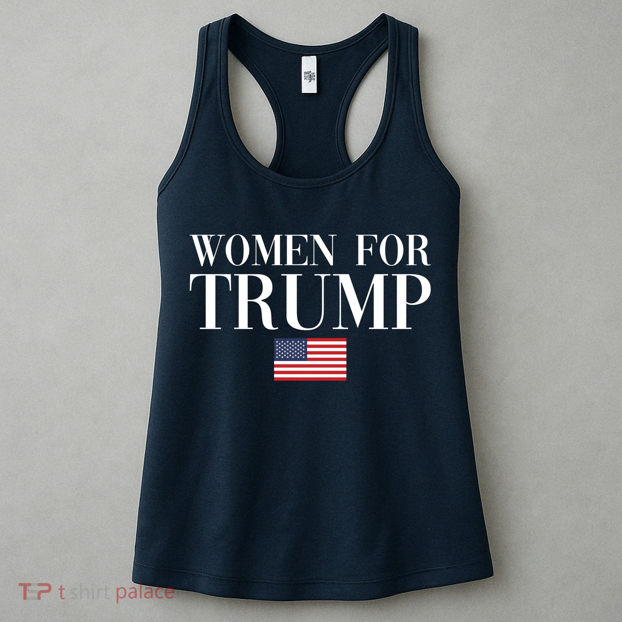 Women For Trump American Flag Women's Tank Top