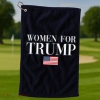 Women For Trump American Flag Golf Towel thumb 1