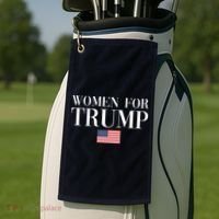 Women For Trump American Flag Golf Towel thumb 2