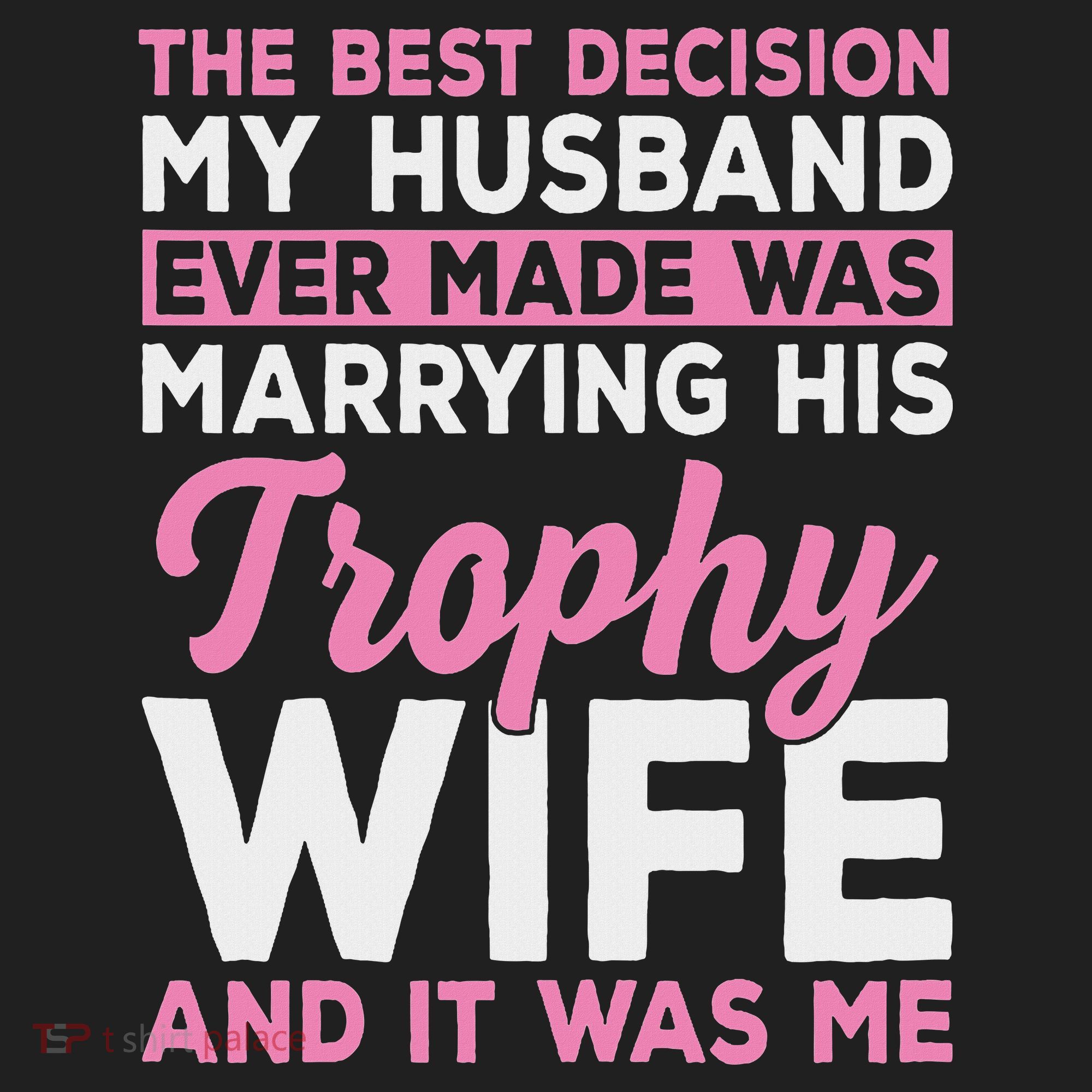 Wife & Funny Trophy Wife Engaged Black Modern X Female Wedding Women's Sweatshirt