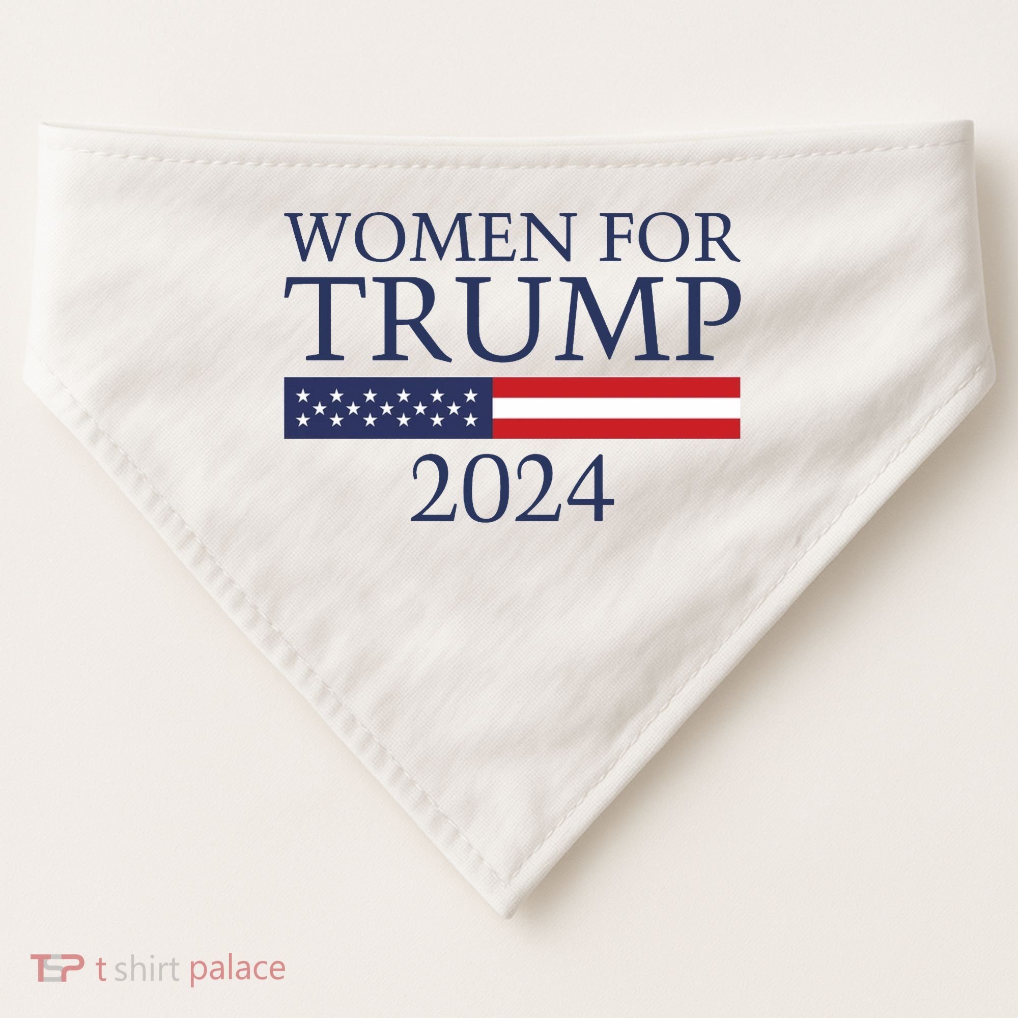 Women For Trump 2024 USA-Made Doggie Bandana