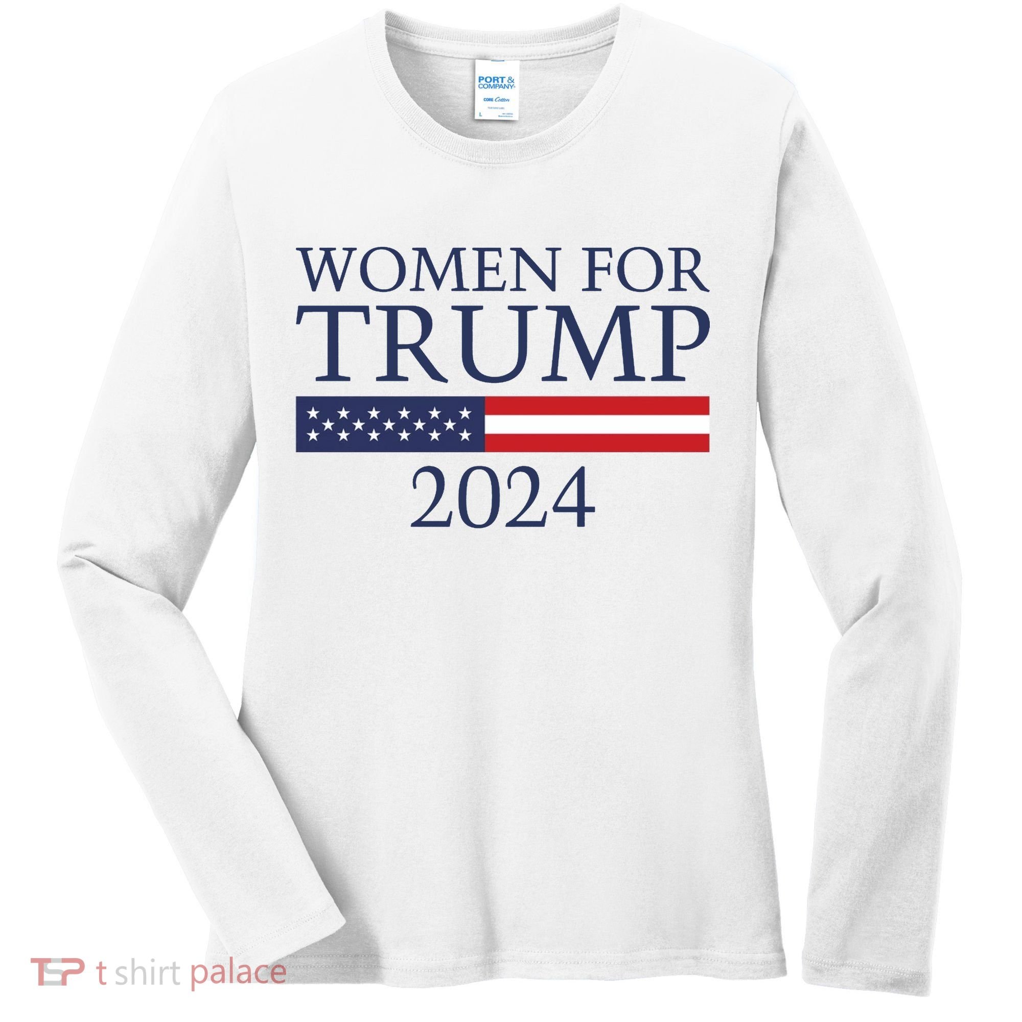 Women For Trump 2024 Women's Long Sleeve Shirt