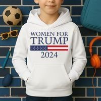 Women For Trump 2024 Kids Hoodie thumb 2