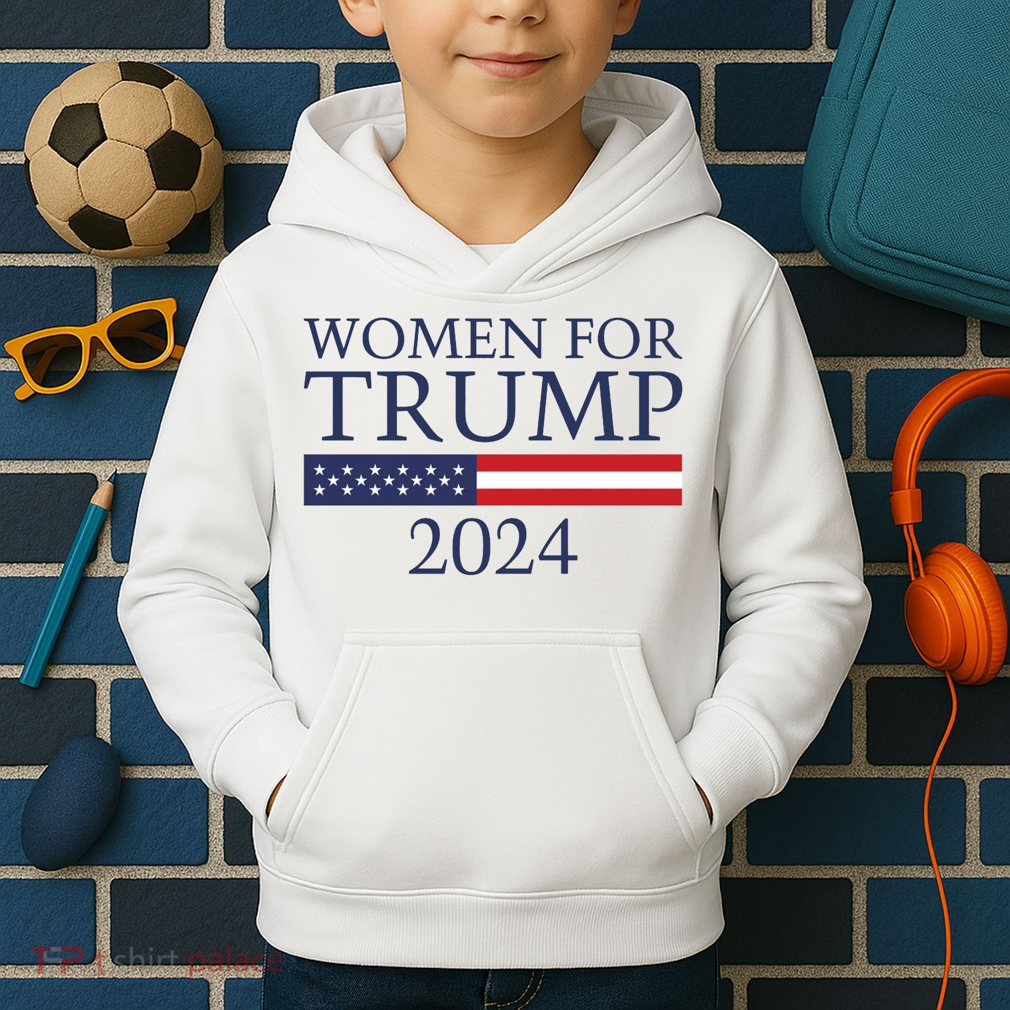 Women For Trump 2024 Kids Hoodie