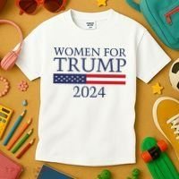 Women For Trump 2024 Kids T-Shirt thumb 3