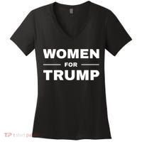 Women For Trump Women's V-Neck T-Shirt thumb 0