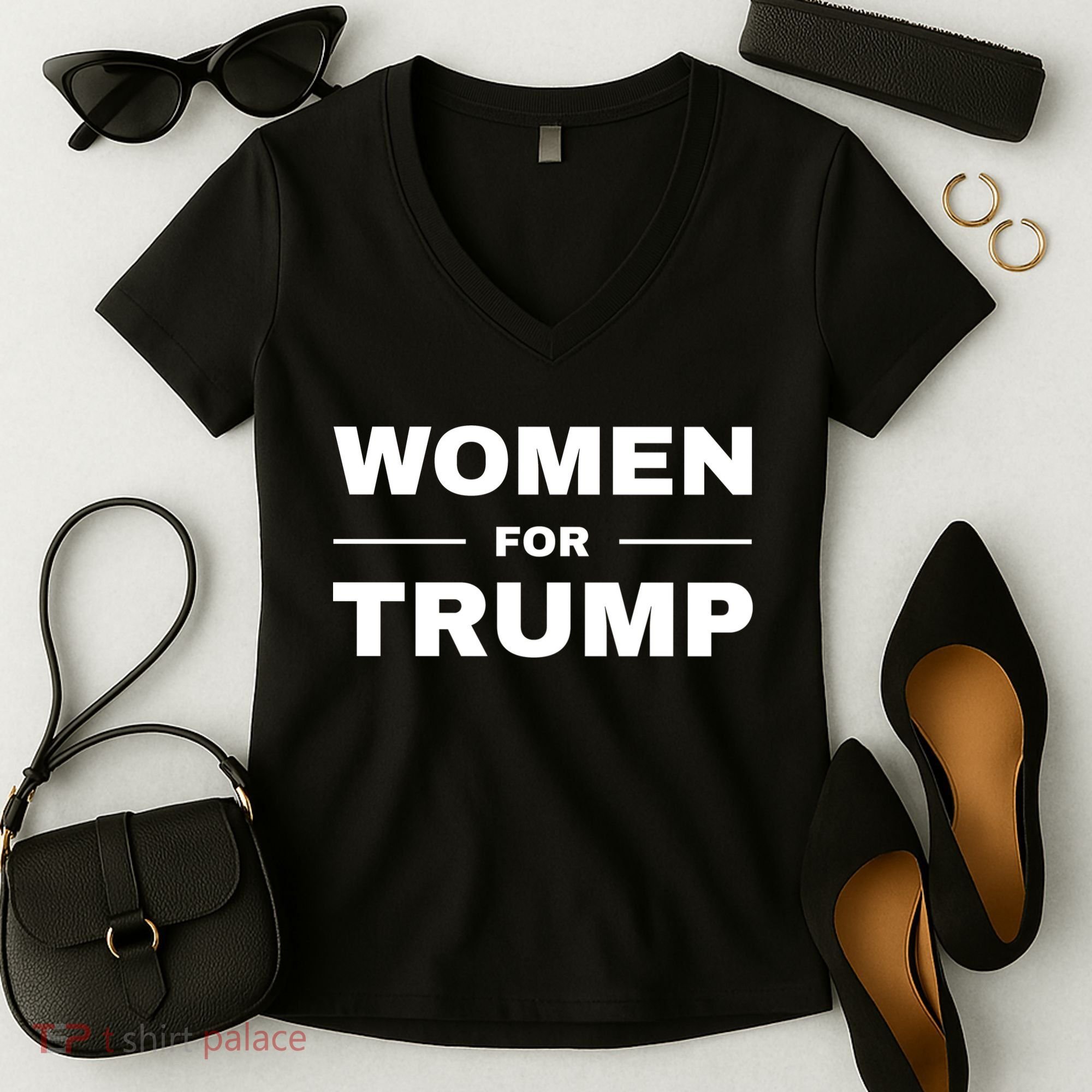 Women For Trump Women's V-Neck T-Shirt