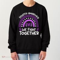 We Fight Together Epilepsy Awareness Epilepsy Women's Sweatshirt thumb 0