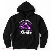 We Fight Together Epilepsy Awareness Epilepsy Hoodie thumb 0
