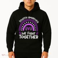 We Fight Together Epilepsy Awareness Epilepsy Hoodie thumb 2