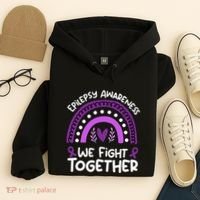 We Fight Together Epilepsy Awareness Epilepsy Hoodie thumb 4