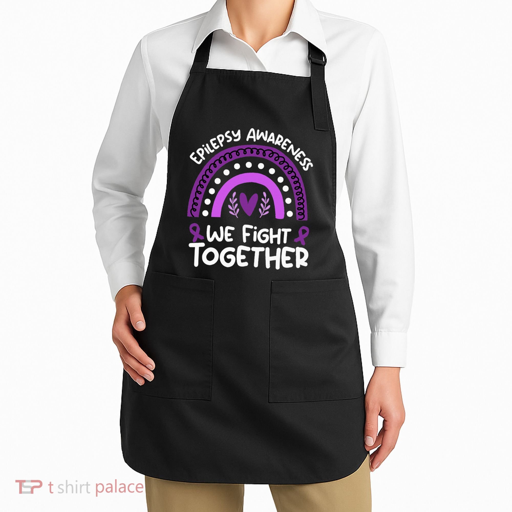 We Fight Together Epilepsy Awareness Epilepsy Apron