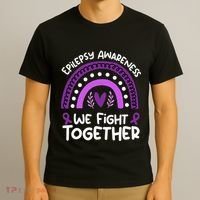 We Fight Together Epilepsy Awareness Epilepsy T-Shirt thumb 3