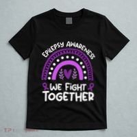 We Fight Together Epilepsy Awareness Epilepsy T-Shirt thumb 5