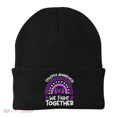 We Fight Together Epilepsy Awareness Epilepsy Beanie