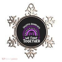 We Fight Together Epilepsy Awareness Epilepsy Ornament thumb 0