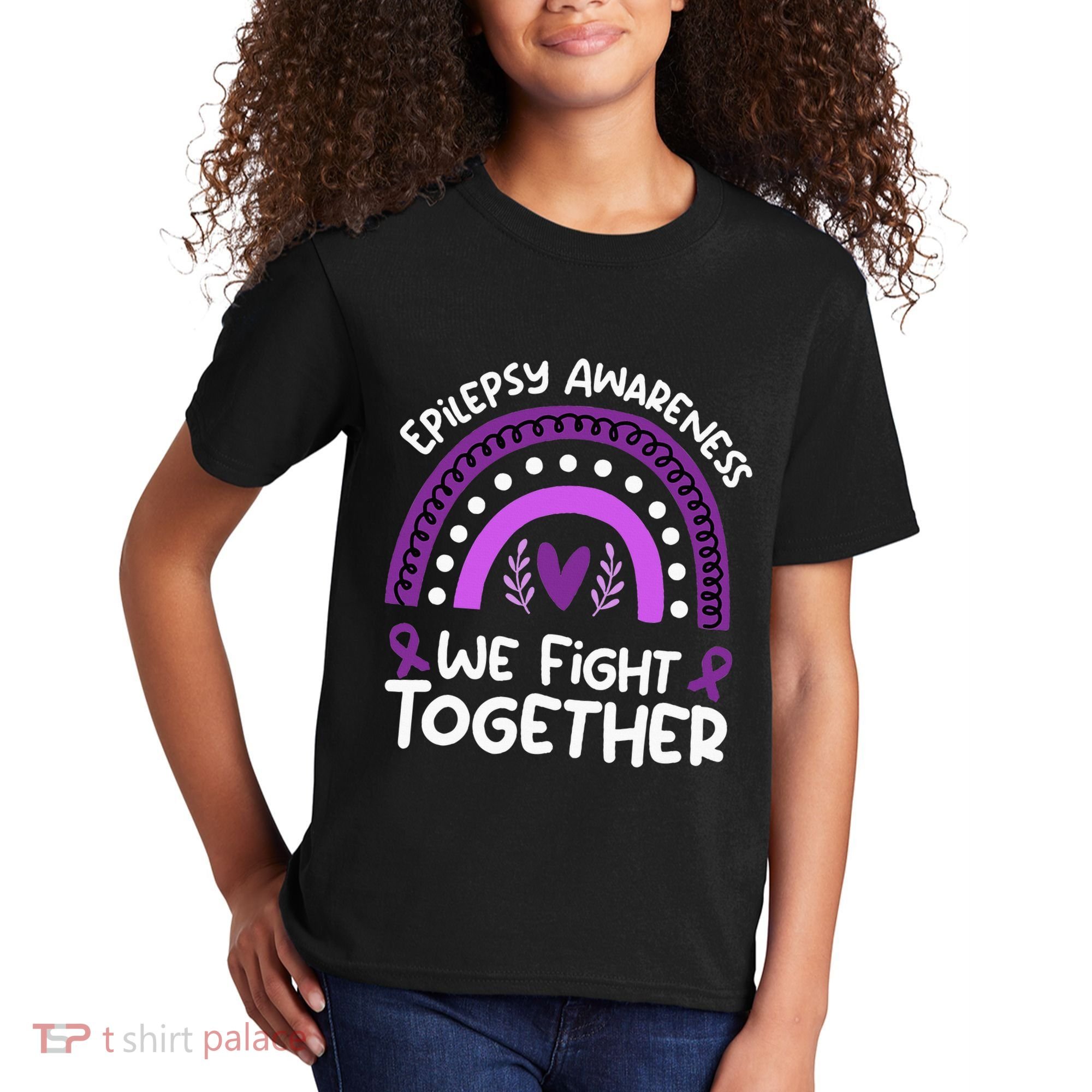 We Fight Together Epilepsy Awareness Epilepsy Kids T-Shirt