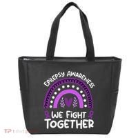 We Fight Together Epilepsy Awareness Epilepsy Tote Bag thumb 0