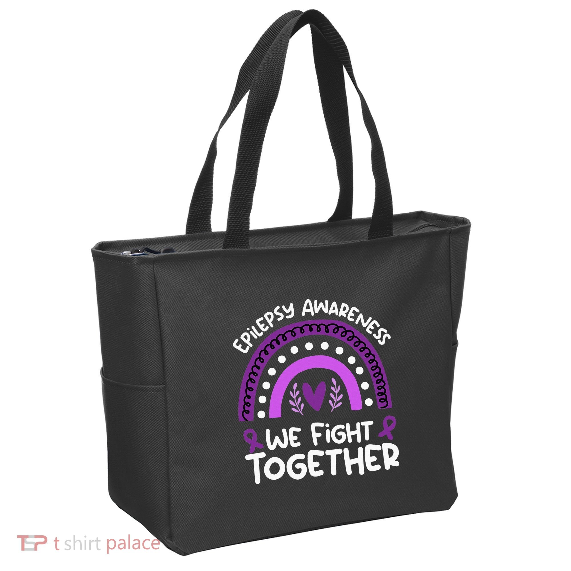 We Fight Together Epilepsy Awareness Epilepsy Tote Bag