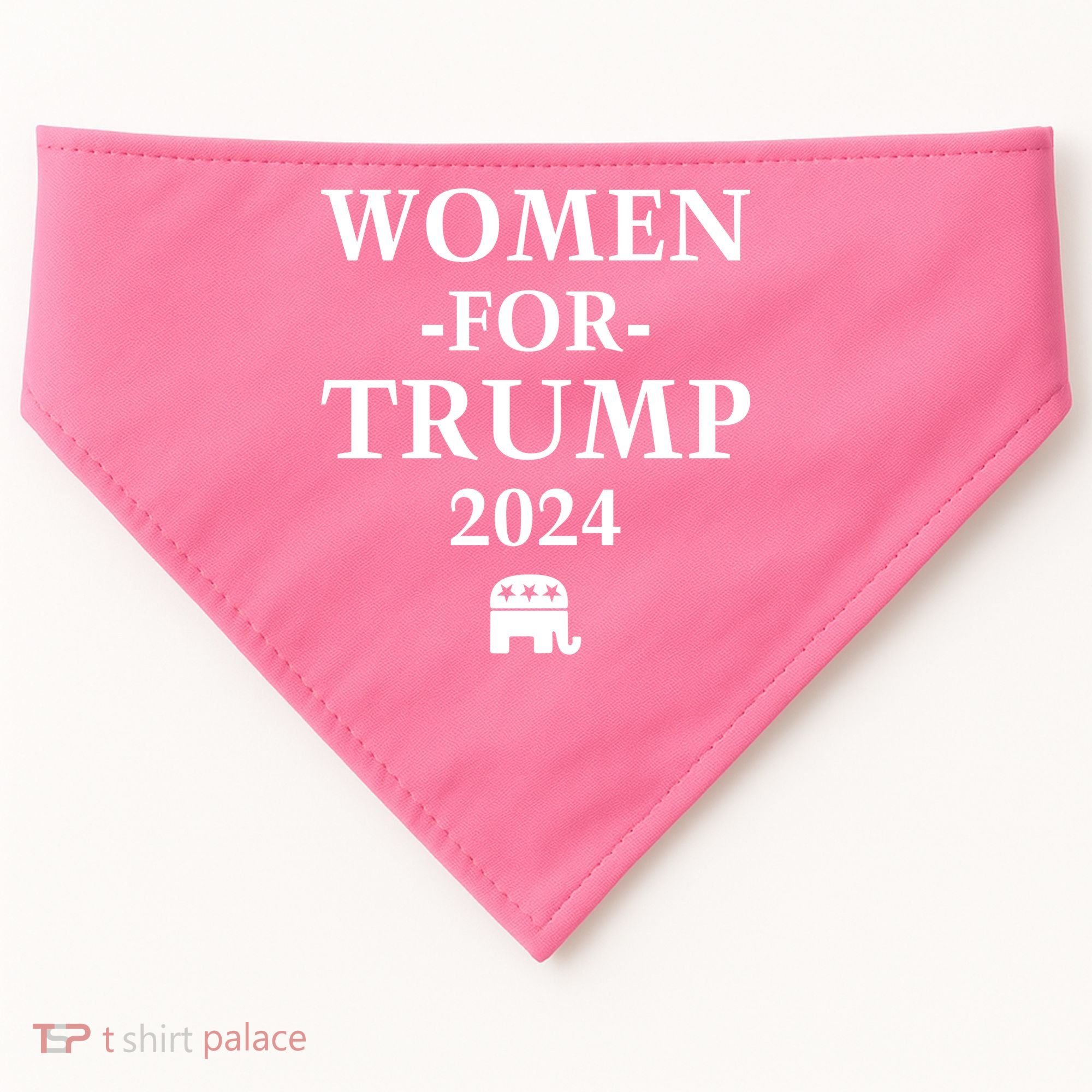 Women For Trump 2024 USA-Made Doggie Bandana