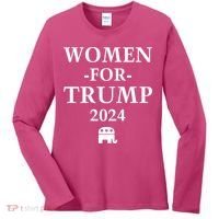 Women For Trump 2024 Women's Long Sleeve Shirt thumb 0