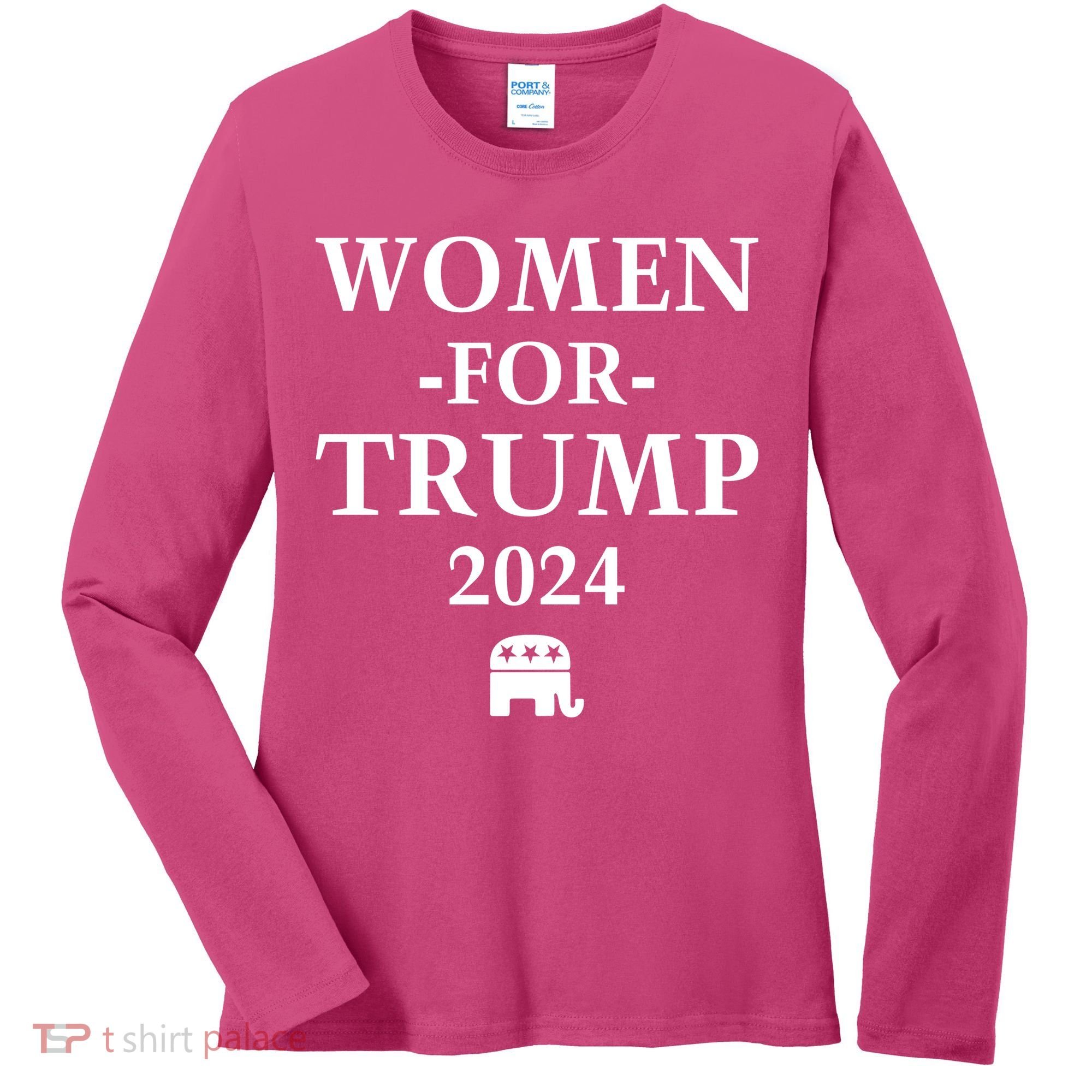 Women For Trump 2024 Women's Long Sleeve Shirt