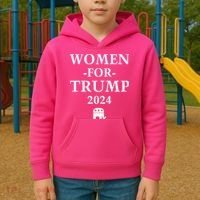 Women For Trump 2024 Kids Hoodie thumb 2