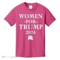 Women For Trump 2024 Kids T-Shirt thumb 0