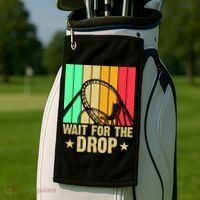 Wait For The Drop Golf Towel thumb 2