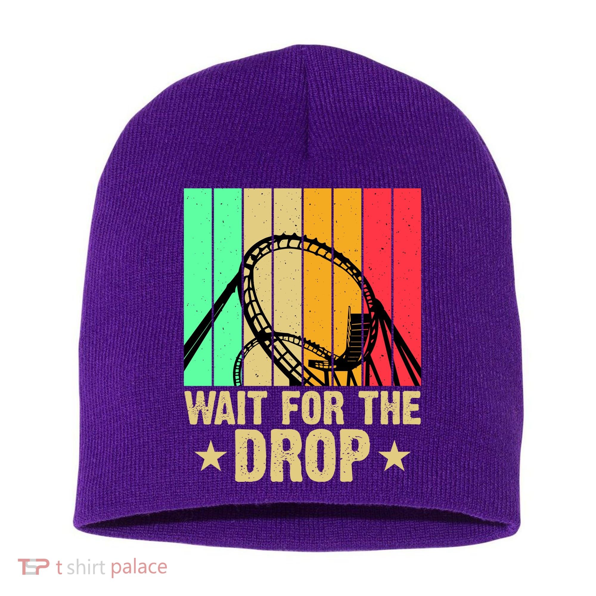 Wait For The Drop Short Acrylic Beanie