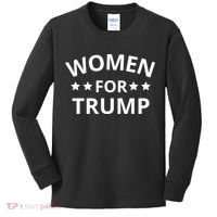 Women For Trump Kids Long Sleeve Shirt thumb 0