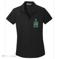 Weird Funny This Is My Human Costume Im Really An Alien Women's Dry Zone Grid Polo thumb 0