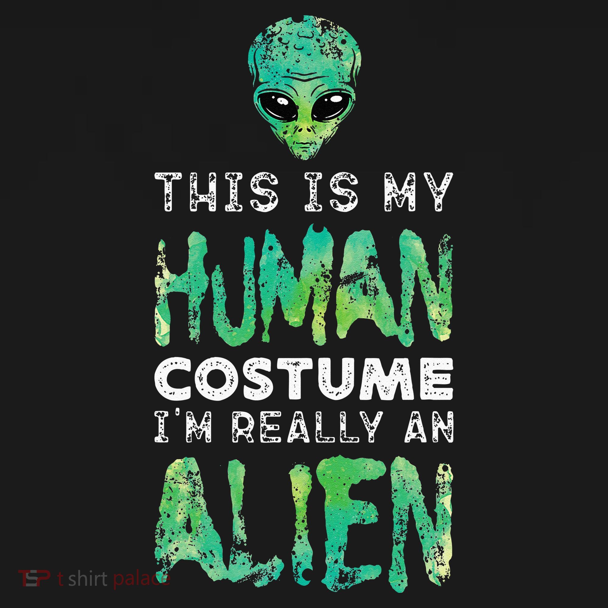 Weird Funny This Is My Human Costume Im Really An Alien Mousepad