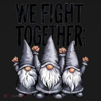 We Fight Together ParkinsonS Disease Awareness Month Gnomie Gift Doggie Tank thumb 4