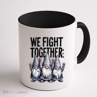 We Fight Together ParkinsonS Disease Awareness Month Gnomie Gift Coffee Mug thumb 1