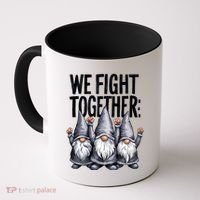 We Fight Together ParkinsonS Disease Awareness Month Gnomie Gift Coffee Mug thumb 0
