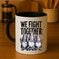 We Fight Together ParkinsonS Disease Awareness Month Gnomie Gift Coffee Mug thumb 4