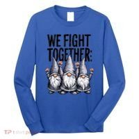 We Fight Together ParkinsonS Disease Awareness Month Gnomie Gift Long Sleeve Shirt thumb 0