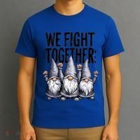 We Fight Together ParkinsonS Disease Awareness Month Gnomie Gift T-Shirt thumb 3