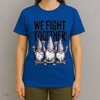 We Fight Together ParkinsonS Disease Awareness Month Gnomie Gift T-Shirt thumb 4