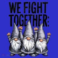 We Fight Together ParkinsonS Disease Awareness Month Gnomie Gift Coaster thumb 2