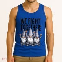 We Fight Together ParkinsonS Disease Awareness Month Gnomie Gift Tank Top thumb 3