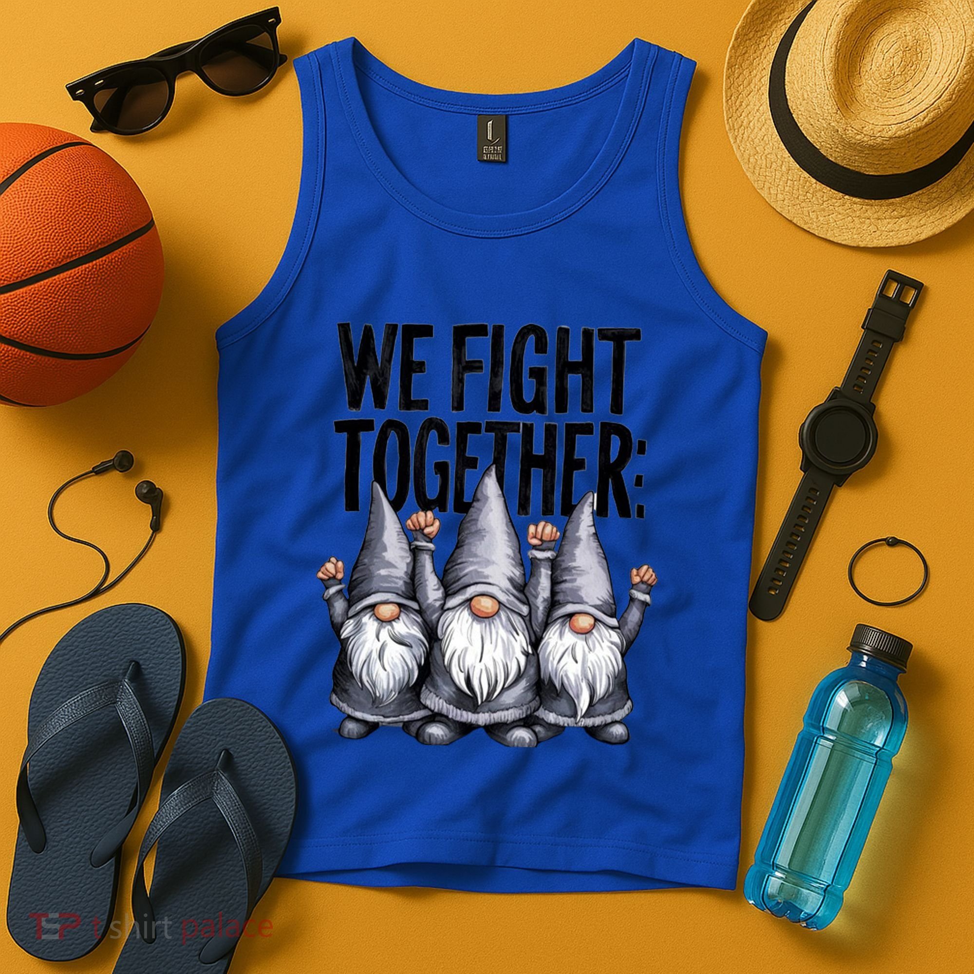 We Fight Together ParkinsonS Disease Awareness Month Gnomie Gift Tank Top