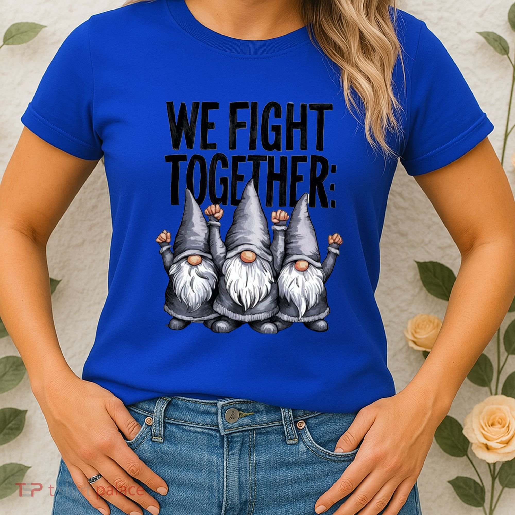 We Fight Together ParkinsonS Disease Awareness Month Gnomie Gift Women's T-Shirt