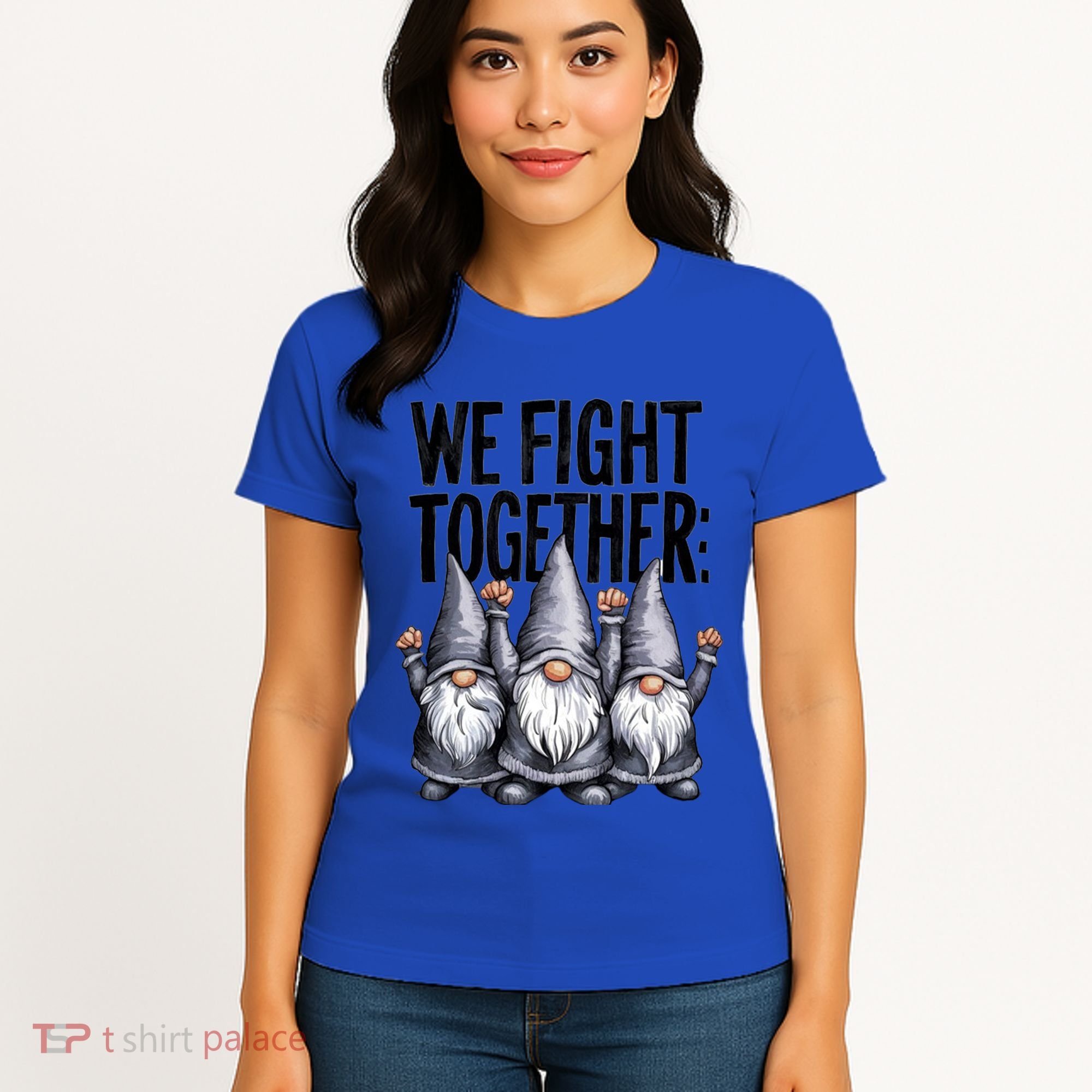 We Fight Together ParkinsonS Disease Awareness Month Gnomie Gift Women's T-Shirt