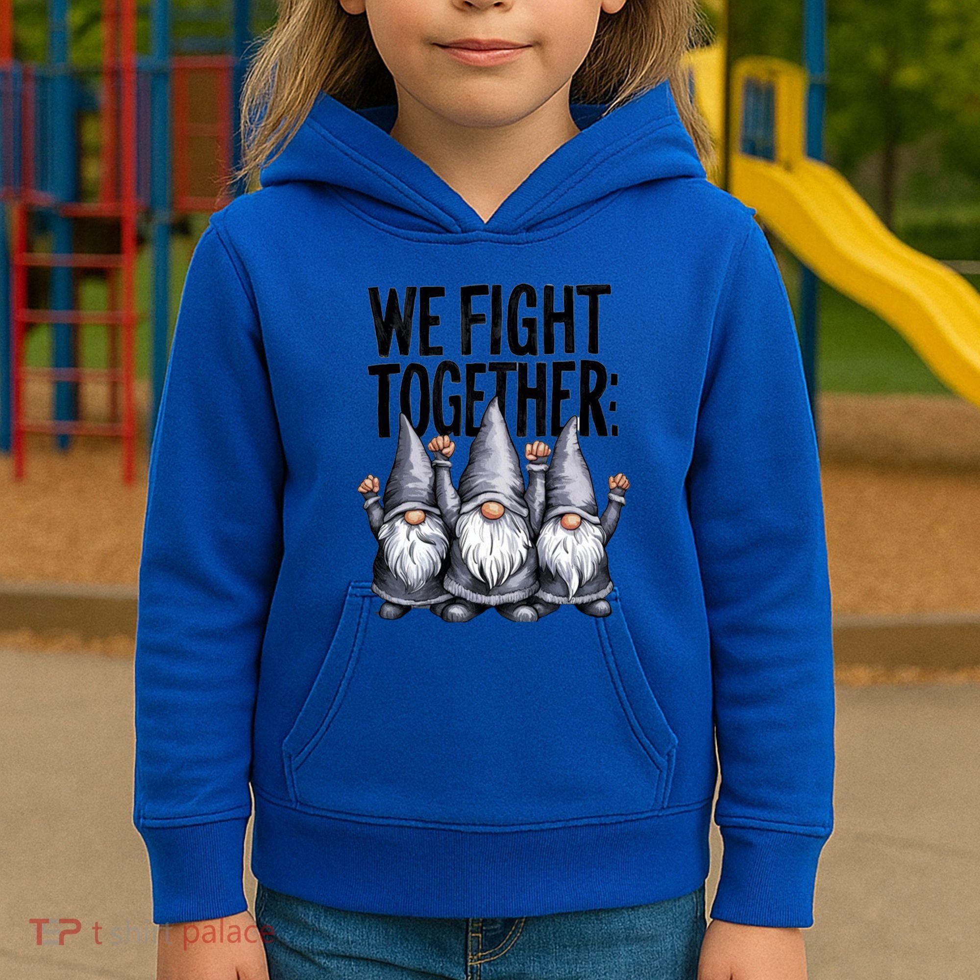 We Fight Together ParkinsonS Disease Awareness Month Gnomie Gift Kids Hoodie