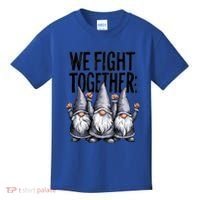 We Fight Together ParkinsonS Disease Awareness Month Gnomie Gift Kids T-Shirt thumb 0