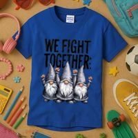 We Fight Together ParkinsonS Disease Awareness Month Gnomie Gift Kids T-Shirt thumb 3