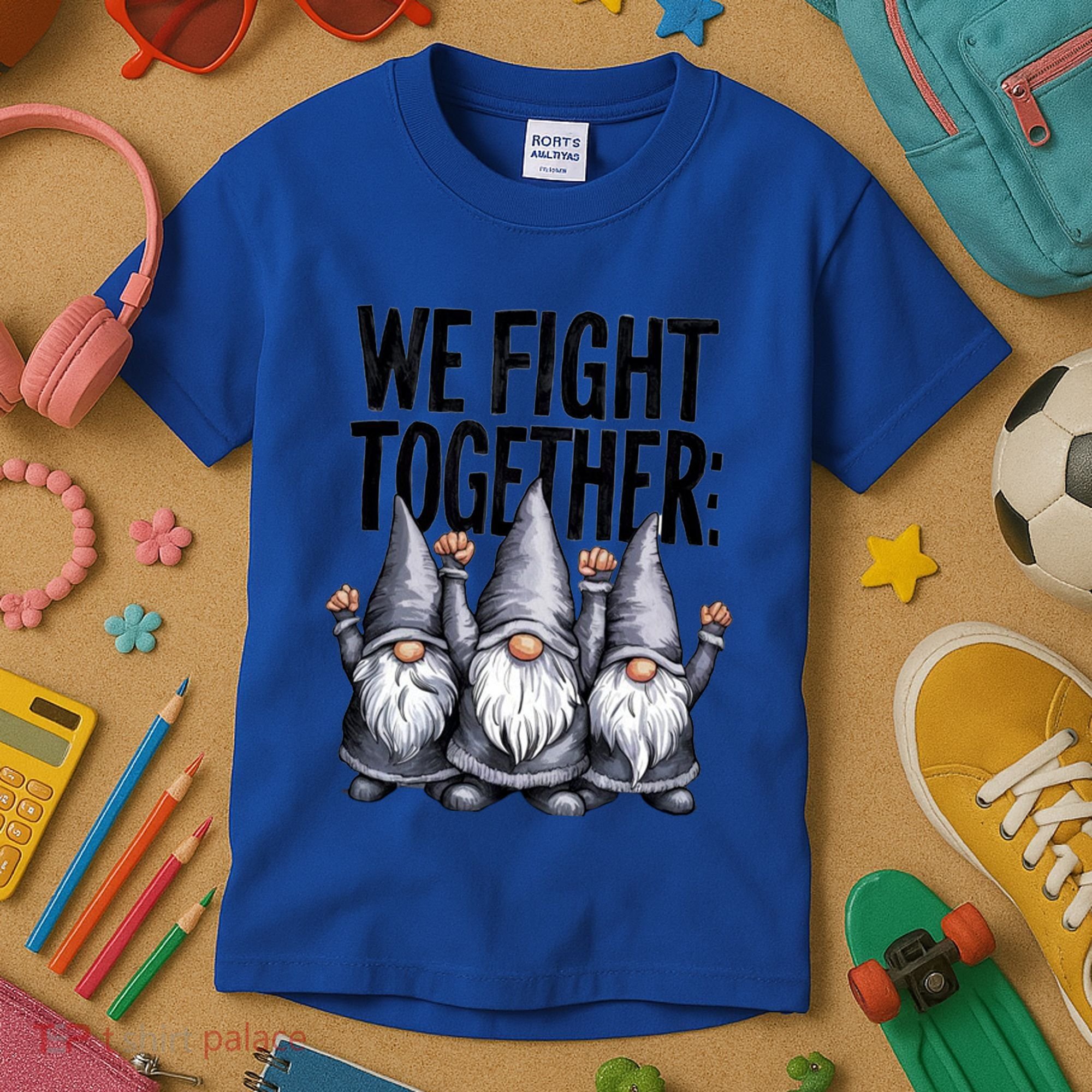 We Fight Together ParkinsonS Disease Awareness Month Gnomie Gift Kids T-Shirt